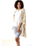 Floral Oversized Kimono Card, Khaki