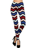 Fleece Chevron Leggings, Multi  (OS Fits Most)