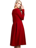 ForEver Dress with Sequin Shoulder, Red