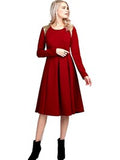 ForEver Dress with Sequin Shoulder, Red
