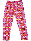 Girls Kaleidoscope Printed Legging, Pink