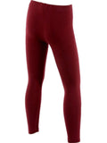 Girls Fleece Leggings, Burgundy