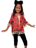 Girls Floral Cardigan, Multi