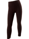 Girls Fleece Leggings, Brown
