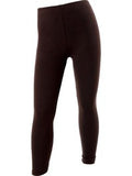 Girls Fleece Leggings, Brown