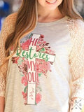 He Restores My Soul Raglan,  Multi