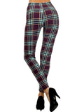 Plaid printed Leggings, Multi