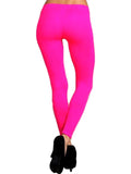 Seamless Full Leggings, Neon Fuchsia