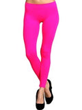 Seamless Full Leggings, Neon Fuchsia