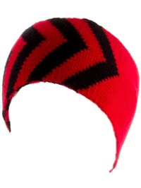 Two tone Chevron Head Wrap, Red-Black