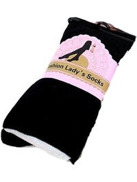 Thigh High Boot Socks, Black